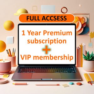 1 Year Premium subscription & VIP membership