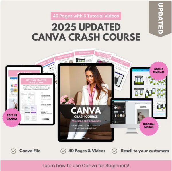 Canva crash course for Etsy sellers